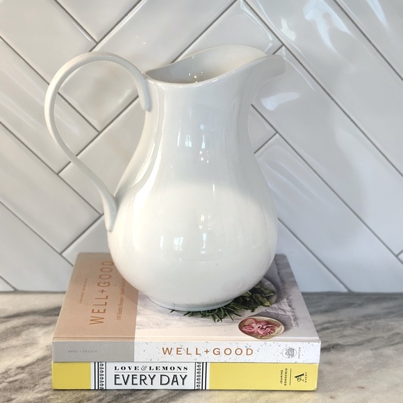 Pottery Barn Great White Collection — Pottery Pitcher 9" (Discontinued piece) - Picture 2 of 4